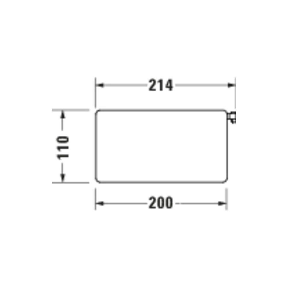 Duravit Ablage für Brausestange 214mm, Mattschwarz... DURAVIT-41000611 4067116387452 (Abb. 3)