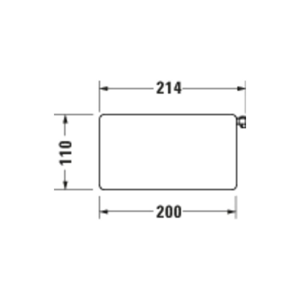 Duravit Ablage für Brausestange 214mm, Chrom/Weiß Hochglanz... DURAVIT-41000610 4067116387445 (Abb. 3)