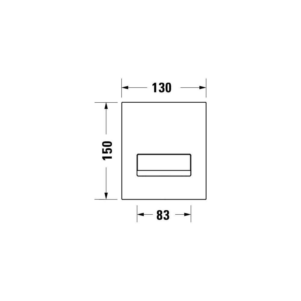 Duravit DuraSystem A2 Betätigungsplatte elektronisch für Urinal Infrarot Batterie... DURAVIT-WD5006013000 4053424507361 (Abb. 6)