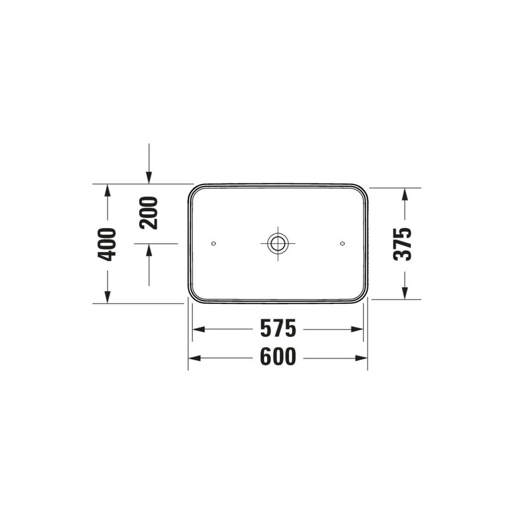 Duravit D-Neo Aufsatzbecken 600mm, Weiß Hochglanz, Rechteckig, ohne Überlauf... DURAVIT-2397600070 4067116346756 (Abb. 4)