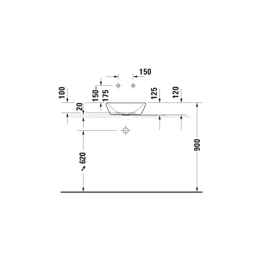 Duravit D-Neo Aufsatzbecken 400mm, Weiß Hochglanz, rund, ohne Überlauf und HLB... DURAVIT-2371400070 4063382136015 (Abb. 8)
