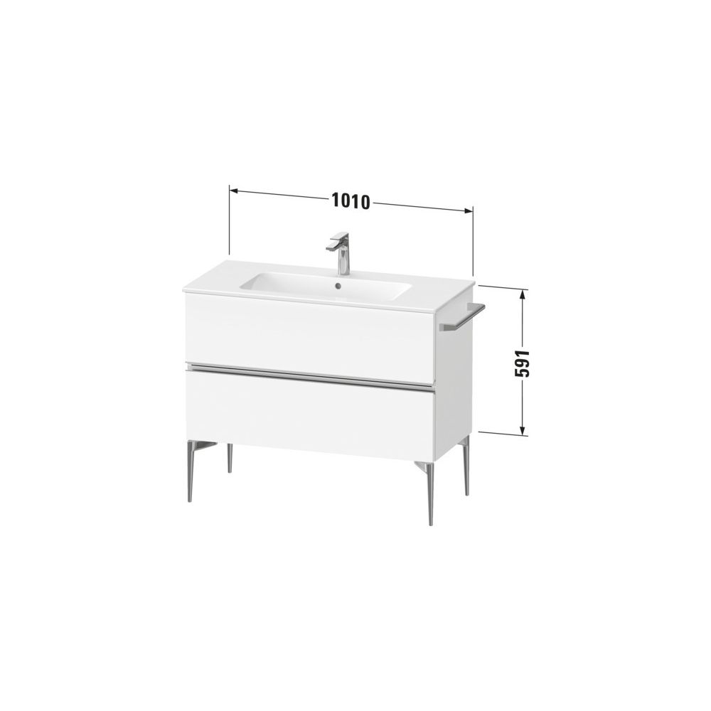 Duravit Sivida Waschtischunterbau bodenstehend 477x1010x591mm, Blassgrün Matt,... DURAVIT-SV4645010HH0000 4067116391992 (Abb. 2)