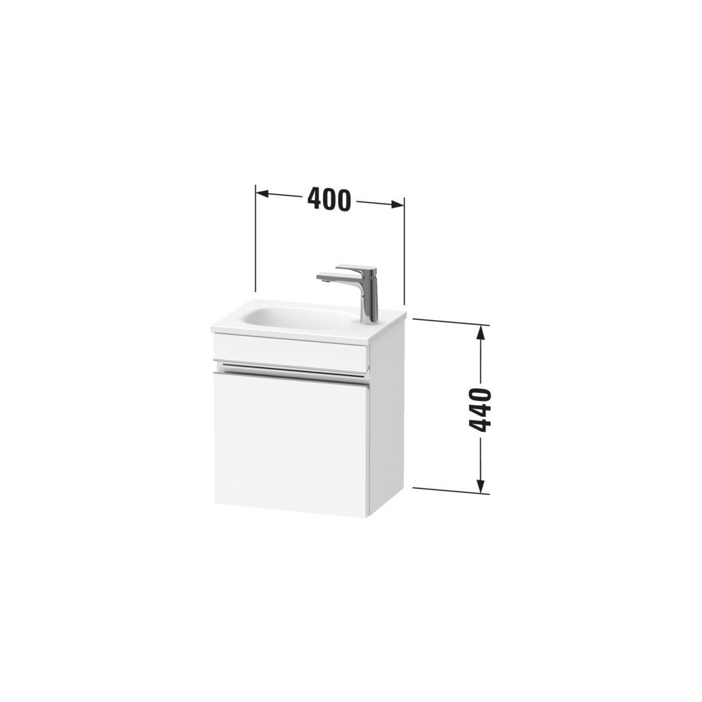 Duravit Sivida Waschtischunterbau wandh. 295x400x440mm, L, Diams./Graphit Matt... DURAVIT-SV4649LBD490000 4067116393859 (Abb. 2)
