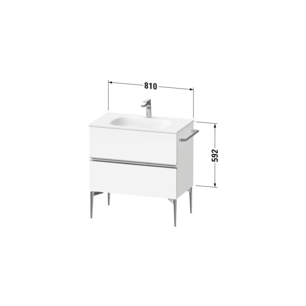 Duravit Sivida Waschtischunterbau bodenstehend 477x810x592mm, B, Nusb.Matt, Gr... DURAVIT-SV46510BD790000 4067116394894 (Abb. 2)