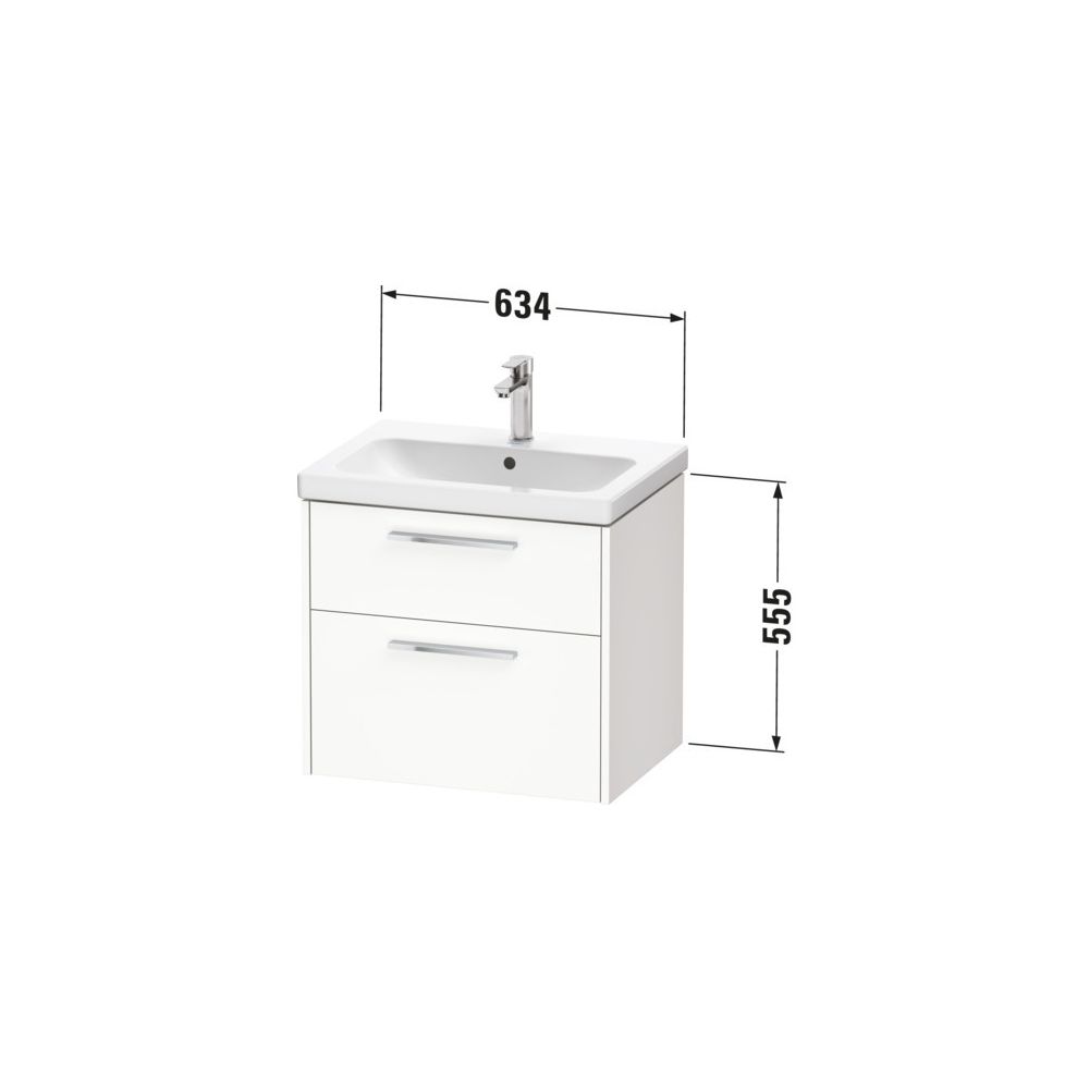 Duravit D-Code Waschtischunterbau wandhäng. 460x634x555mm Taupe Matt, 1 AZ/SK,... DURAVIT-DC46710BD910000 4067116371291 (Abb. 2)