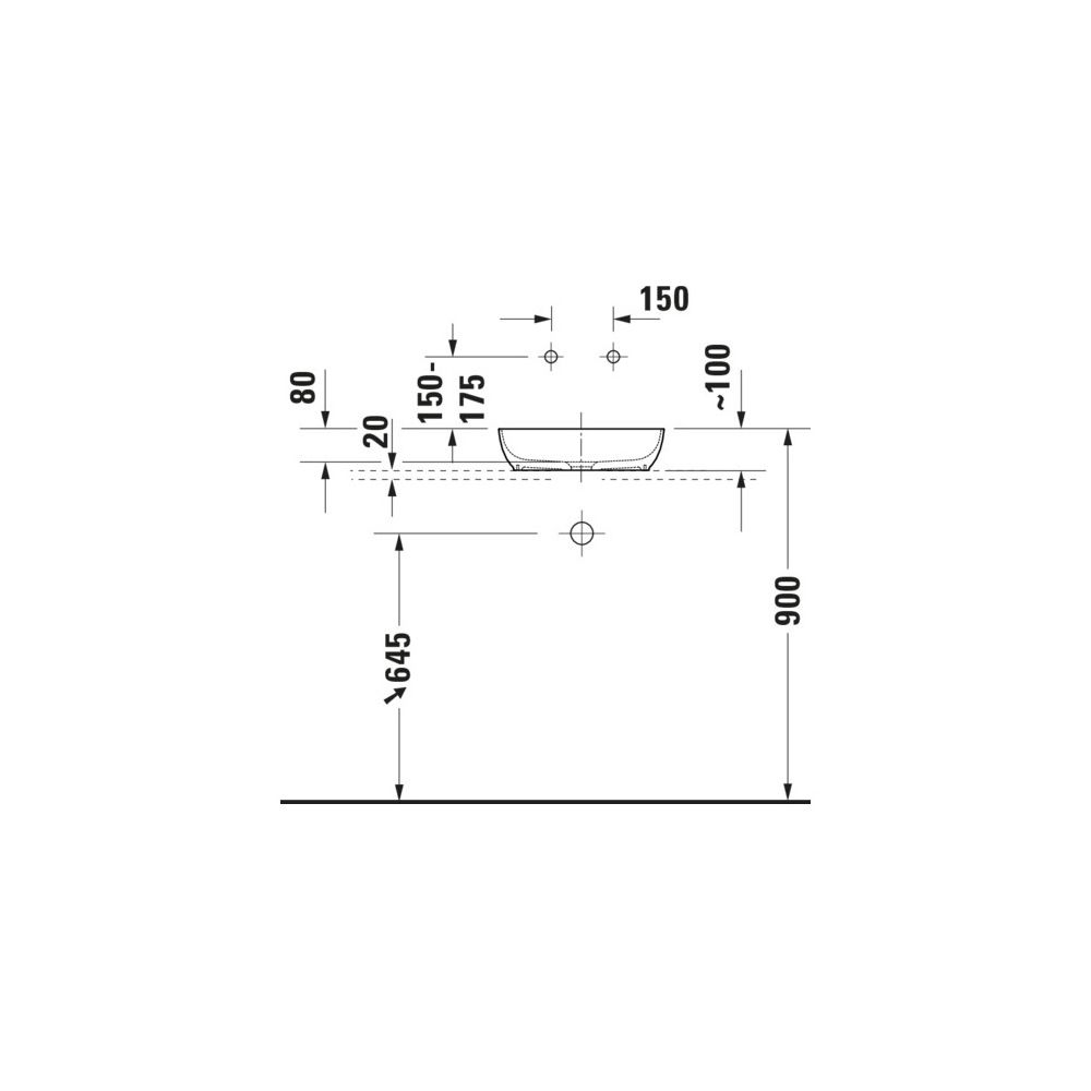Duravit Sivida Aufsatzbecken 400mm, Blassgrün Matt/Weiß Seidenmatt, DuroCast Plus, ... DURAVIT-266000FG00 4067116415988 (Abb. 2)