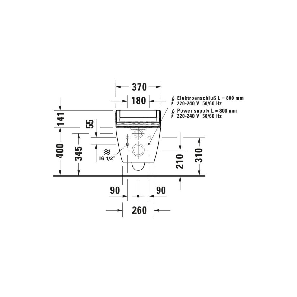 Duravit SensoWash Dusch-WC-Sitz Classic 520x365x548mm, ME by Starck, Starck 2/... DURAVIT-613000012004300 4063382219497 (Abb. 3)