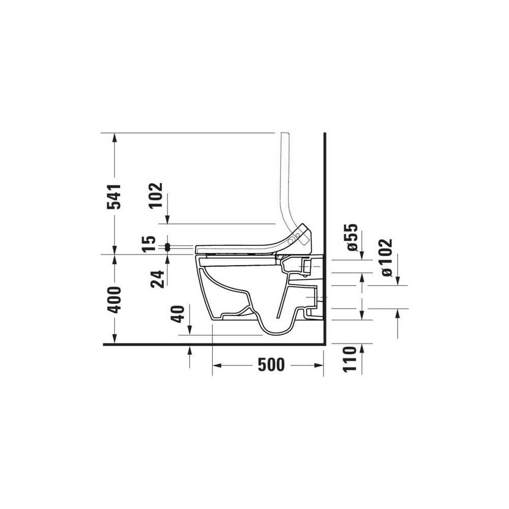 Duravit SensoWash Dusch-WC-Sitz Classic 520x365x548mm, ME by Starck, Starck 2/... DURAVIT-613000012004300 4063382219497 (Abb. 6)
