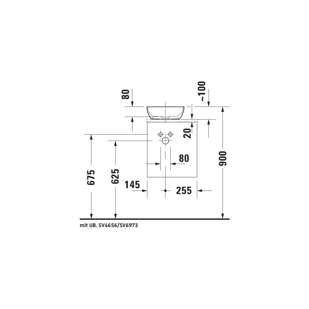 Duravit Sivida Konsolen-WTU wandh. 325x400x440mm R, ohne KSP Diamantschwarz/Ei... DURAVIT-SV4656RBD550000 4067116396805 (Abb. 3)