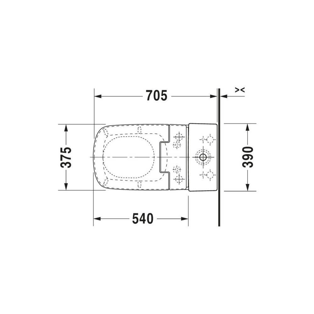 Duravit Stand WC Kombination für Dusch-WC-Sitz DuraStyle 705x390x420mm, Weiß Hochgl... DURAVIT-2156590000 4021534854576 (Abb. 8)
