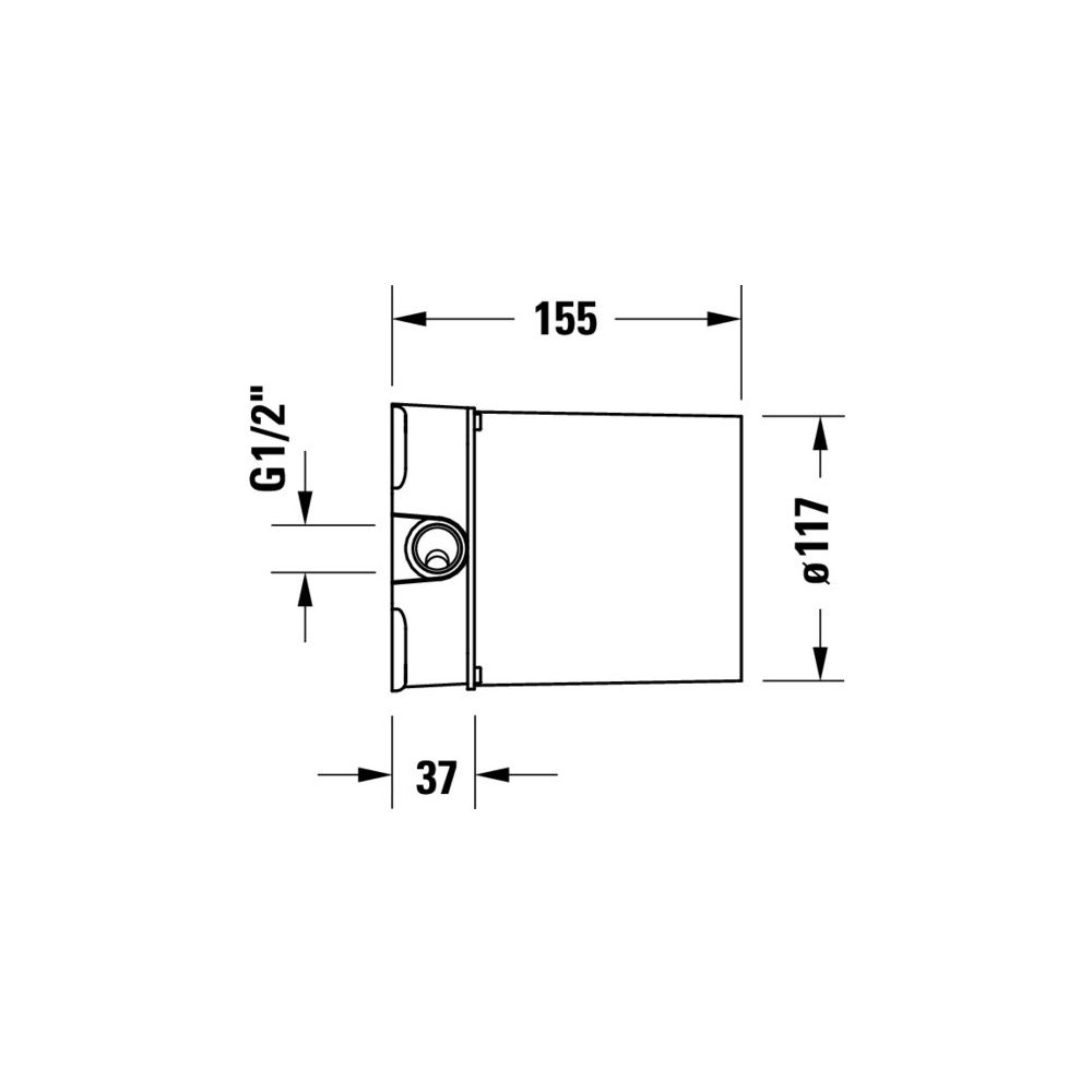 Duravit Grundkörper, Montageart auf Rohfußboden, Wannenmischer bodenstehend... DURAVIT-GK5900008000 4067116104615 (Abb. 4)