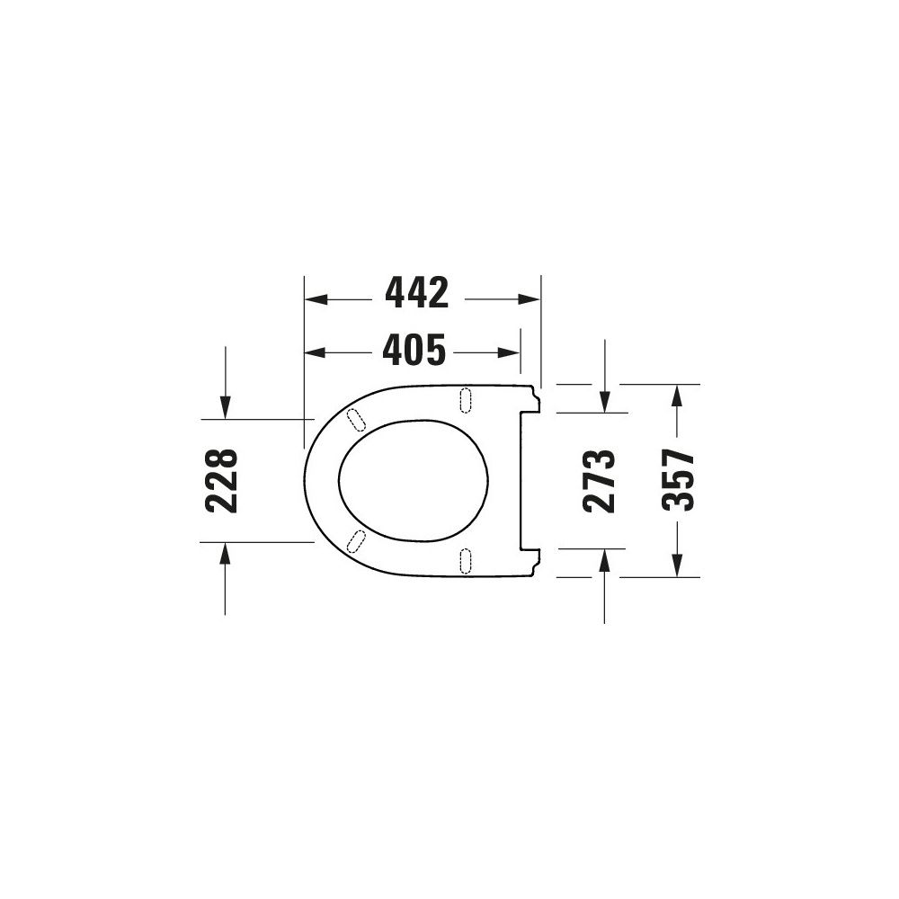 Duravit No.1 WC-Sitz D-shaped Weiß Hochglanz, 373x43x430mm, ohne Absenkautomatik, ü... DURAVIT-0020710000 4053424326764 (Abb. 8)