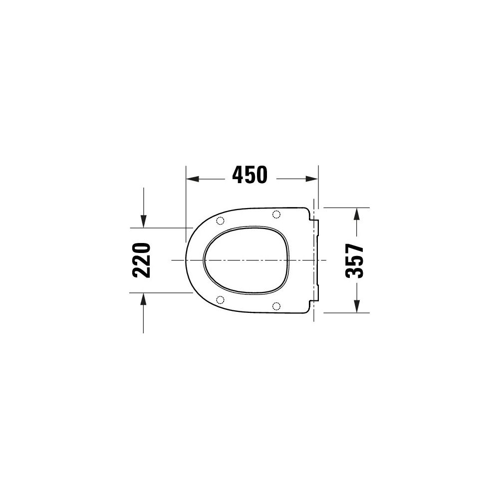 Duravit Univavo WC-Sitz D-shaped Weiß, 373x49x457mm, mit Absenkautomatik, Sitzgarni... DURAVIT-0024490000 4067116360806 (Abb. 6)