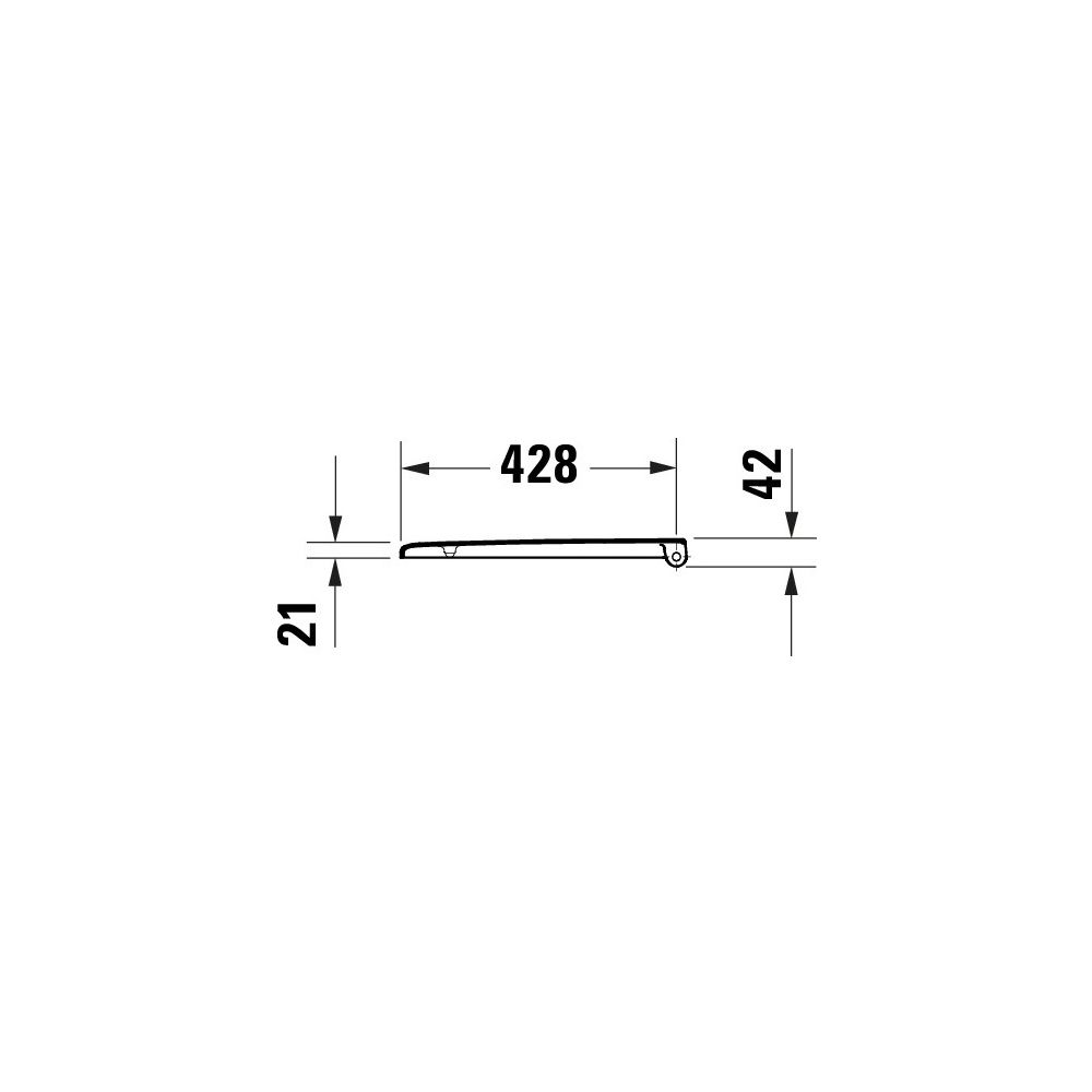 Duravit Univavo WC-Sitz eckig Weiß, 359x49x443mm, mit Absenkautomatik, Sitzgarnitur... DURAVIT-0024390000 4067116360790 (Abb. 4)