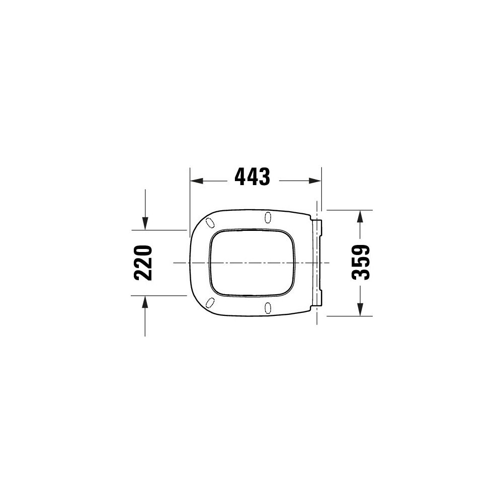 Duravit Univavo WC-Sitz eckig Weiß, 359x49x443mm, mit Absenkautomatik, Sitzgarnitur... DURAVIT-0024390000 4067116360790 (Abb. 6)