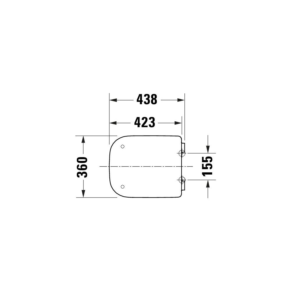 Duravit Univavo WC-Sitz eckig Weiß, 360x48x434mm, mit Absenkautomatik, Sitzgarnitur... DURAVIT-0024290000 4067116360783 (Abb. 7)