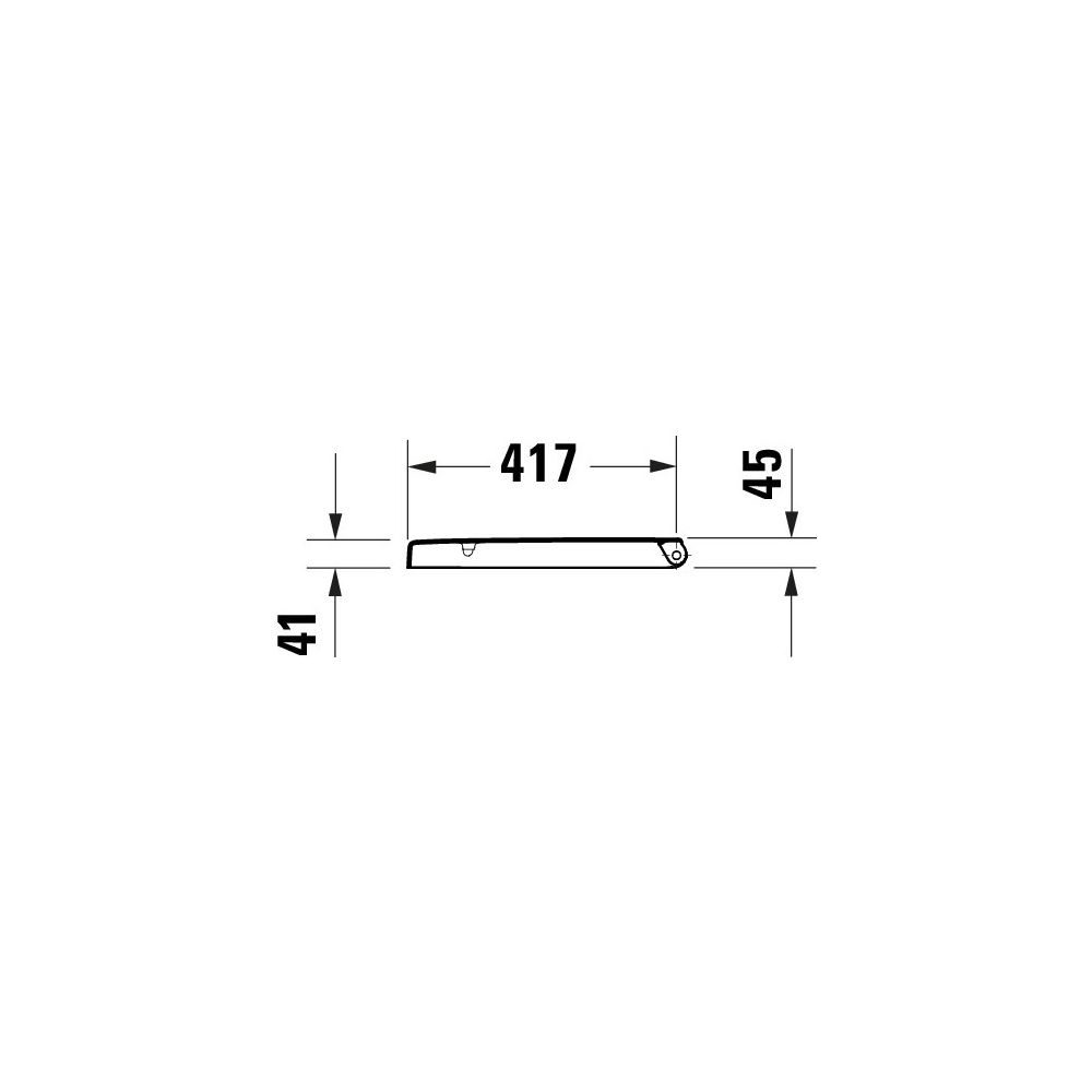 Duravit Univavo WC-Sitz D-shaped Weiß, 374x51x432mm, mit Absenkautomatik, Sitzgarni... DURAVIT-0024190000 4067116360752 (Abb. 4)