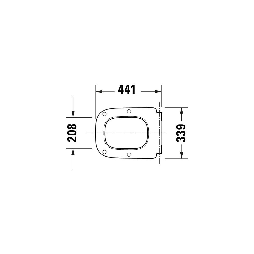 Duravit Univavo WC-Sitz eckig Weiß, 355x49x448mm, mit Absenkautomatik, Sitzgarnitur... DURAVIT-0023890000 4067116345247 (Abb. 6)