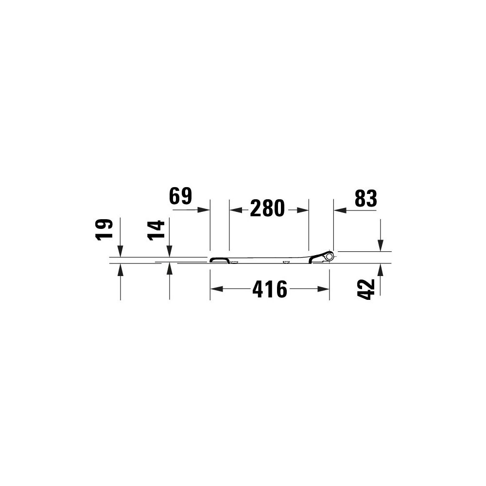 Duravit Univavo WC-Sitz eckig Weiß, 362x50x438mm, mit Absenkautomatik, Sitzgarnitur... DURAVIT-0023790000 4067116345230 (Abb. 2)
