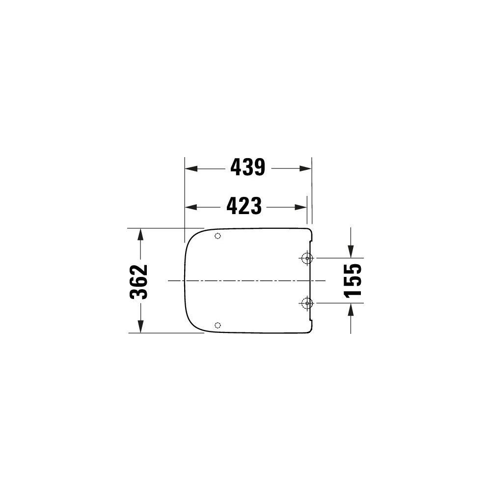 Duravit Univavo WC-Sitz eckig Weiß, 362x50x438mm, mit Absenkautomatik, Sitzgarnitur... DURAVIT-0023790000 4067116345230 (Abb. 7)