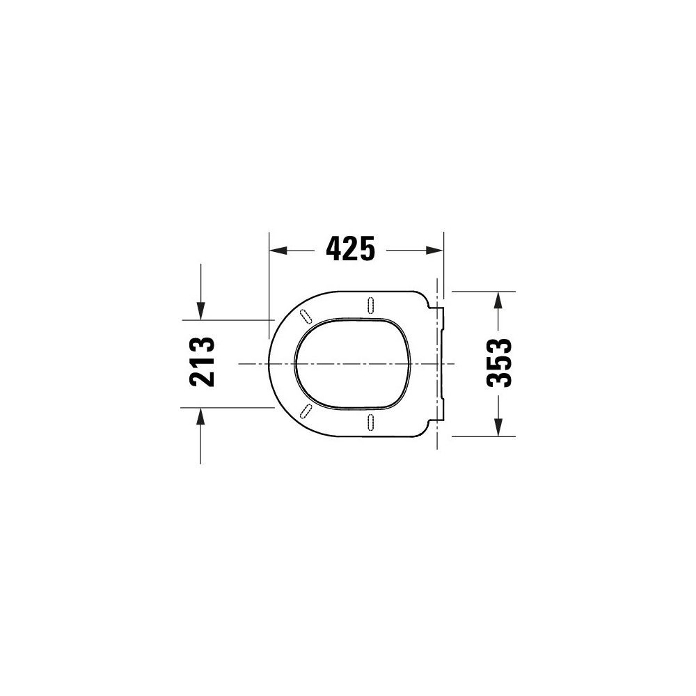 Duravit Univavo WC-Sitz D-shaped Weiß, 368x51x432mm, mit Absenkautomatik, Sitzgarni... DURAVIT-0023590000 4067116345117 (Abb. 6)