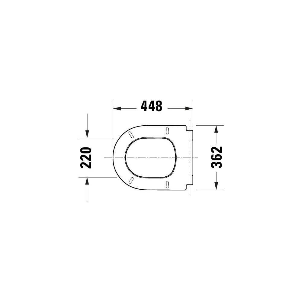 Duravit Univavo WC-Sitz D-shaped Weiß, 377x50x455mm, mit Absenkautomatik, Sitzgarni... DURAVIT-0023490000 4067116345094 (Abb. 6)