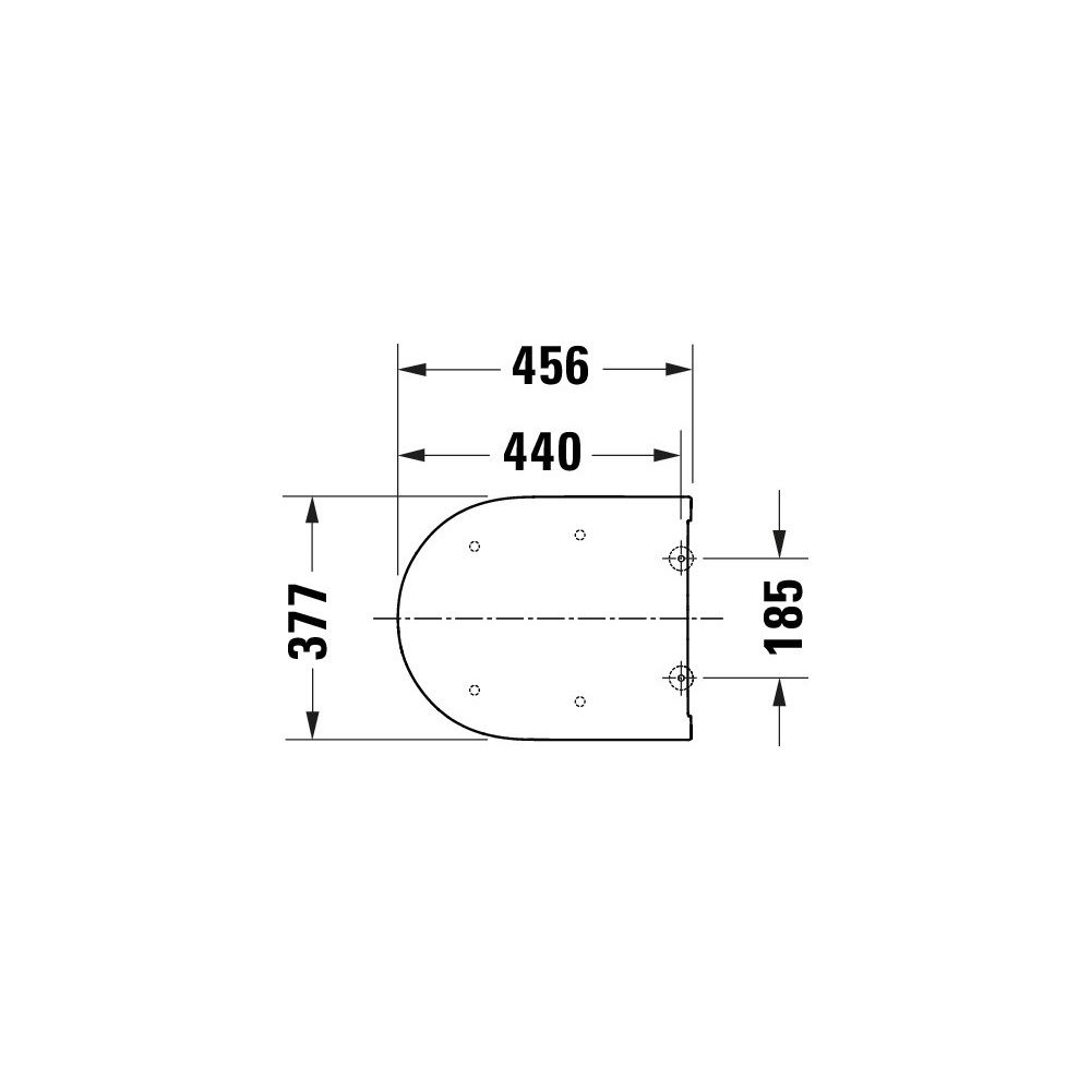 Duravit Univavo WC-Sitz D-shaped Weiß, 377x50x455mm, mit Absenkautomatik, Sitzgarni... DURAVIT-0023490000 4067116345094 (Abb. 7)