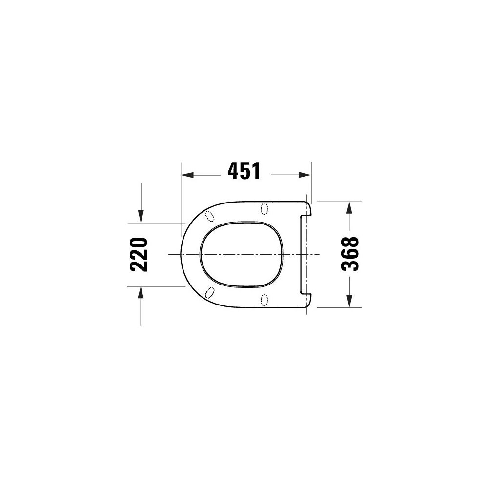 Duravit Univavo WC-Sitz D-shaped Weiß, 368x47x451mm, mit Absenkautomatik, Sitzgarni... DURAVIT-0023390000 4067116345087 (Abb. 6)