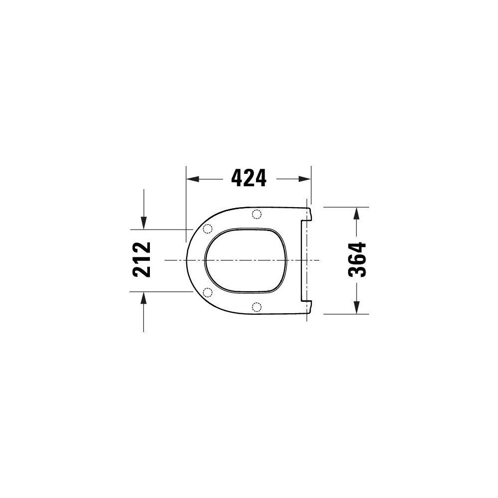 Duravit Univavo WC-Sitz D-shaped Weiß, 364x45x421mm, mit Absenkautomatik, Sitzgarni... DURAVIT-0023290000 4067116345063 (Abb. 6)