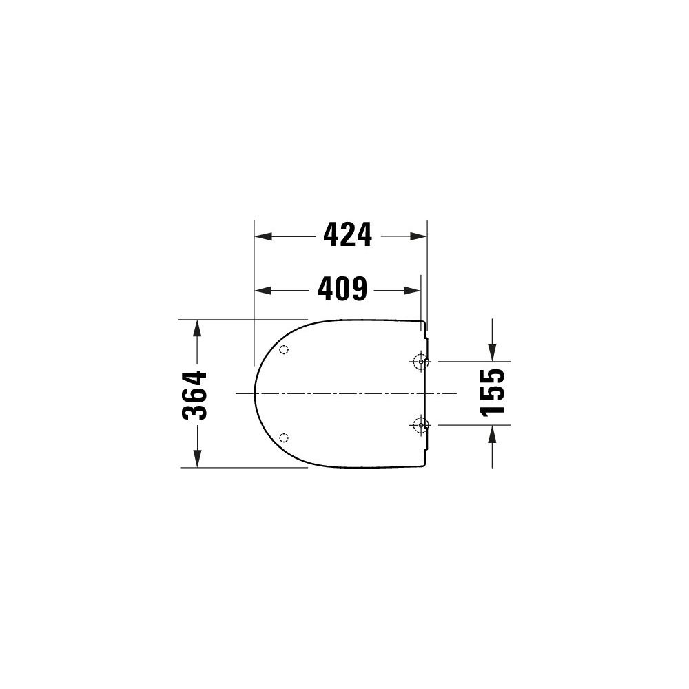 Duravit Univavo WC-Sitz D-shaped Weiß, 364x45x421mm, mit Absenkautomatik, Sitzgarni... DURAVIT-0023290000 4067116345063 (Abb. 7)