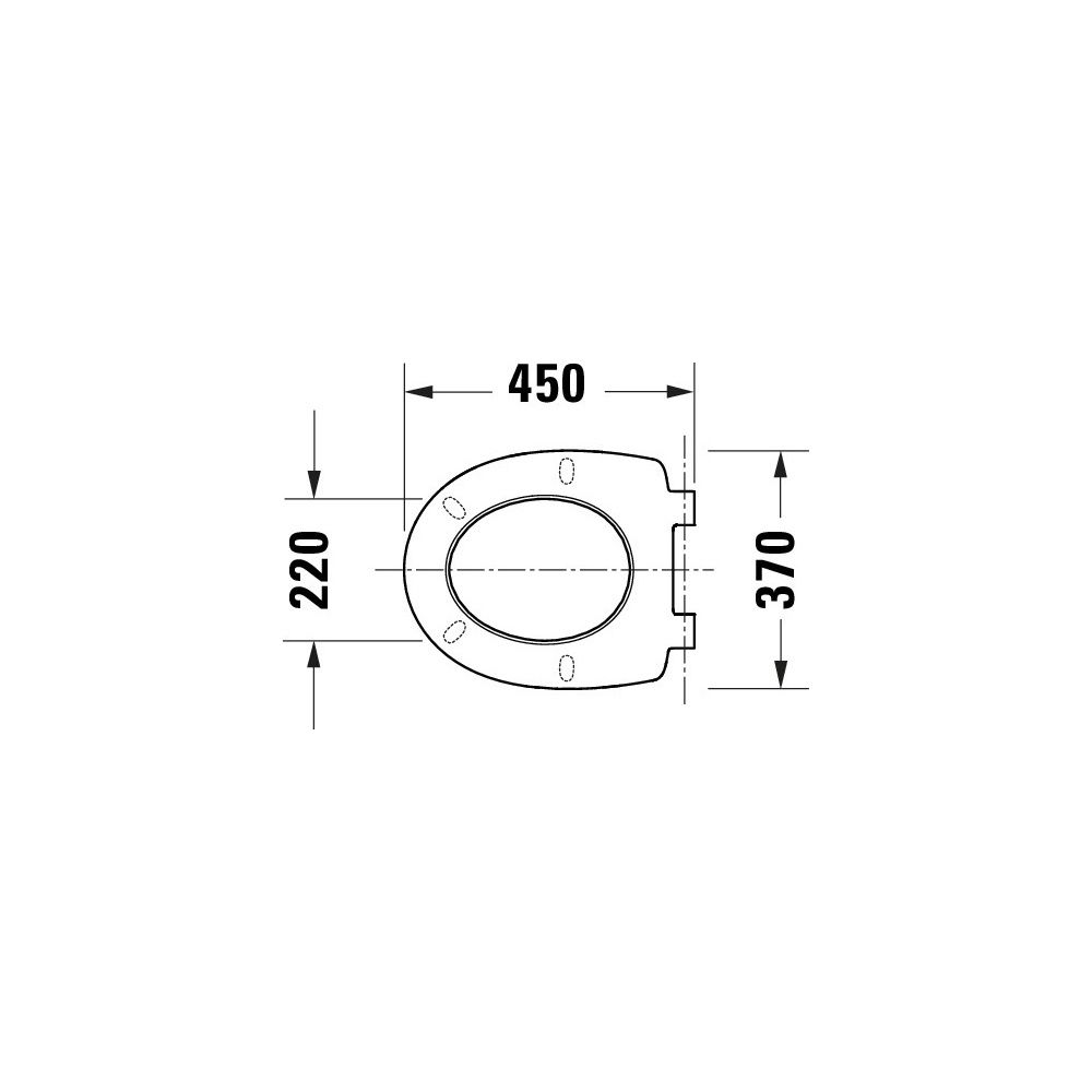 Duravit Univavo WC-Sitz oval Weiß, 370x48x451mm, mit Absenkautomatik, Sitzgarnitur ... DURAVIT-0023190000 4067116345056 (Abb. 6)