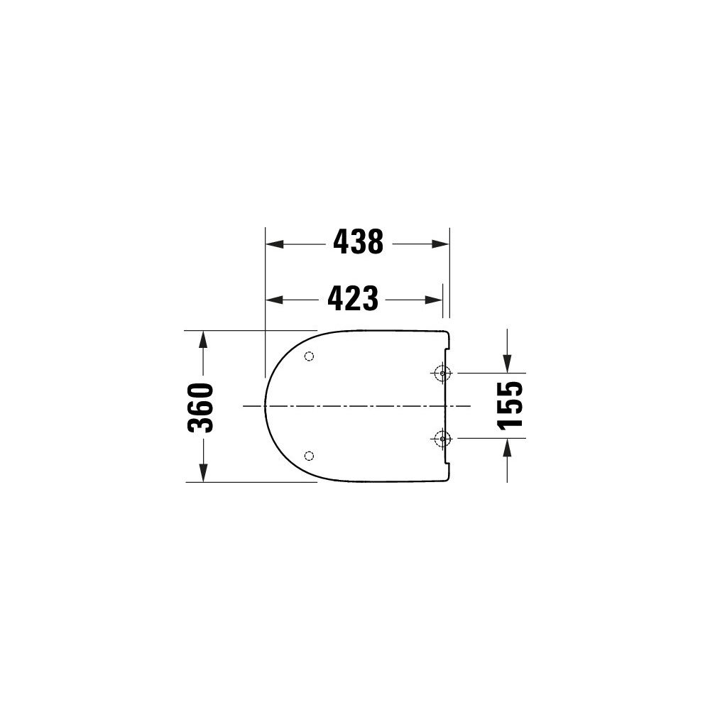Duravit Univavo WC-Sitz D-shaped Weiß, 367x45x438mm, mit Absenkautomatik, Sitzgarni... DURAVIT-0022990000 4067116345049 (Abb. 7)