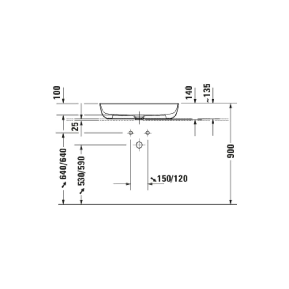 Duravit Luv Aufsatzbecken 700mm, Weiß Hochglanz, DuraCeram, Oval, ohne Überlauf und... DURAVIT-0379700000 4053424900926 (Abb. 5)