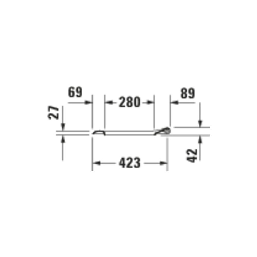 Duravit Architec WC-Sitz Weiß HG 373x50x445mm mit Absenkautomatik, Sitzgarnitur abn... DURAVIT-0069690000 4021534590009 (Abb. 2)