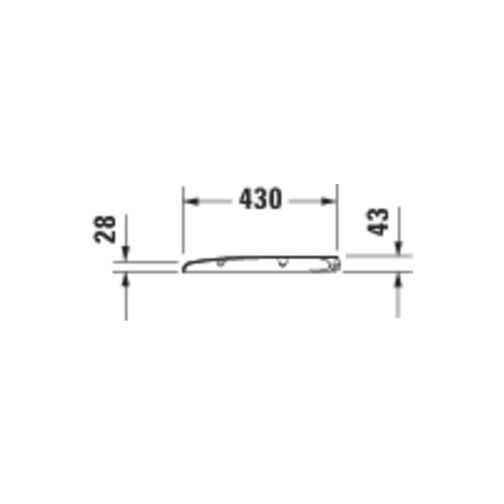 Duravit Architec WC-Sitz Weiß HG 373x50x445mm mit Absenkautomatik, Sitzgarnitur abn... DURAVIT-0069690000 4021534590009 (Abb. 3)