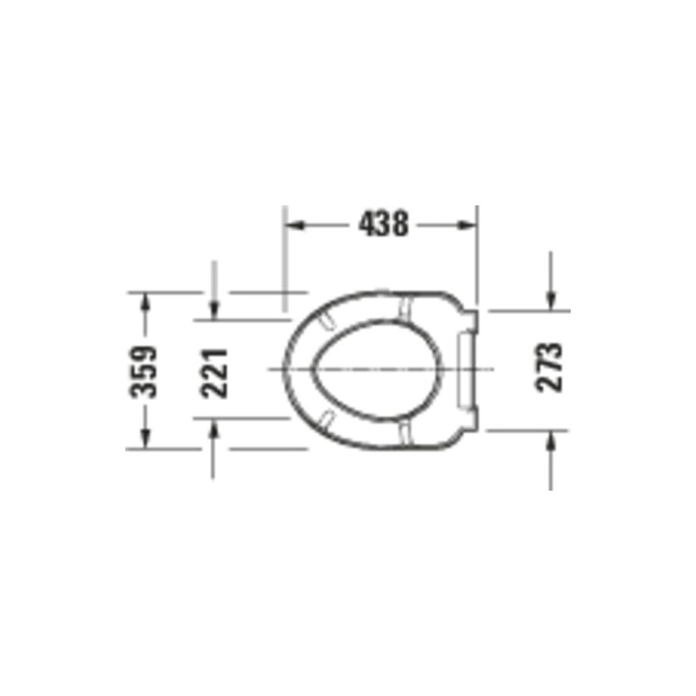 Duravit Architec WC-Sitz Weiß HG 373x50x445mm mit Absenkautomatik, Sitzgarnitur abn... DURAVIT-0069690000 4021534590009 (Abb. 4)