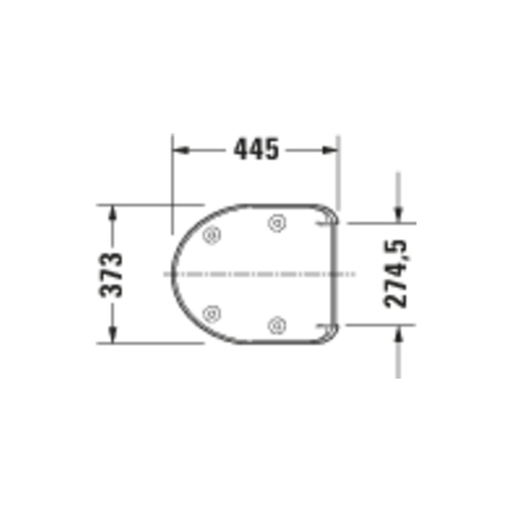 Duravit Architec WC-Sitz Weiß HG 373x50x445mm mit Absenkautomatik, Sitzgarnitur abn... DURAVIT-0069690000 4021534590009 (Abb. 5)