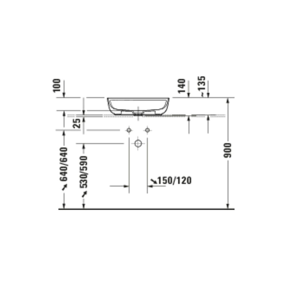 Duravit Luv Aufsatzbecken 500mm, Weiß Hochglanz/Seidenmatt, DuraCeram, Oval, mit HL... DURAVIT-0380502600 4053424901060 (Abb. 5)