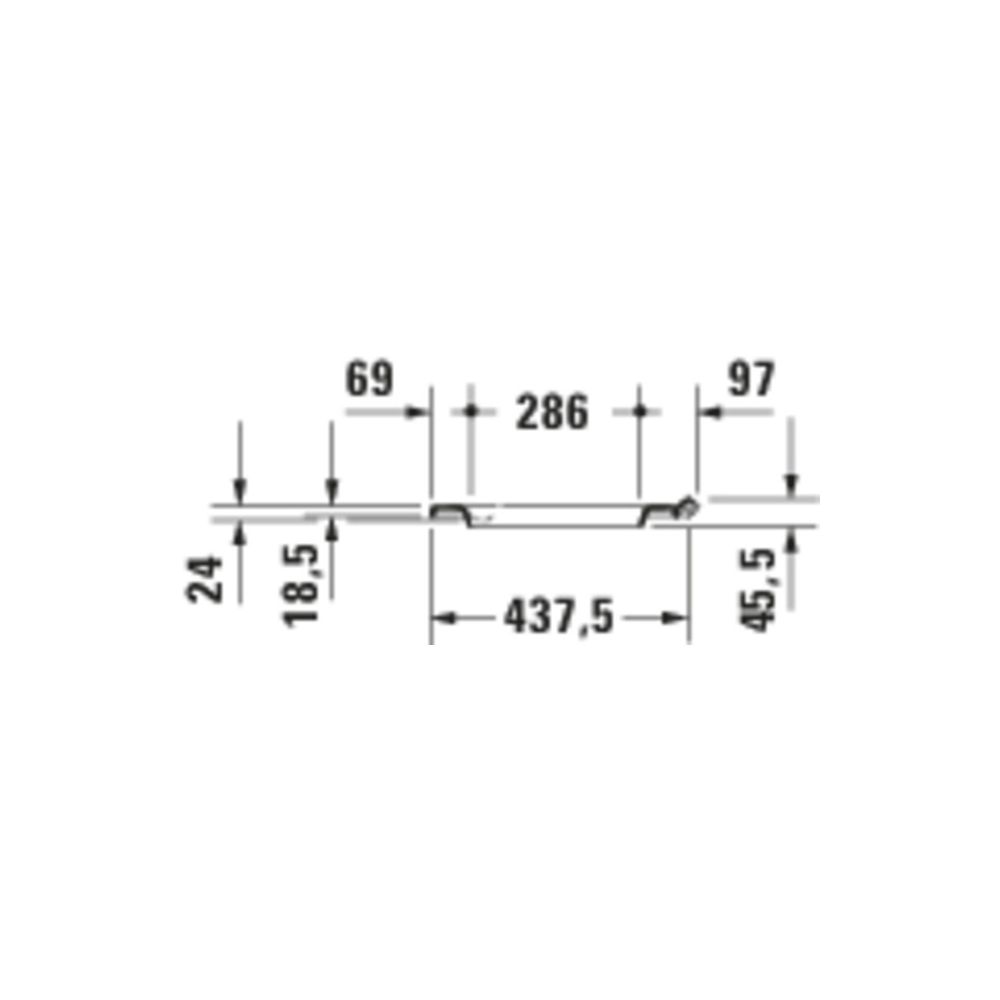 Duravit Balcoon WC-Sitz D-shaped Weiß, 374x40x458mm, ohne Absenkautomatik, Sitzgarn... DURAVIT-0027610000 4067116454802 (Abb. 2)