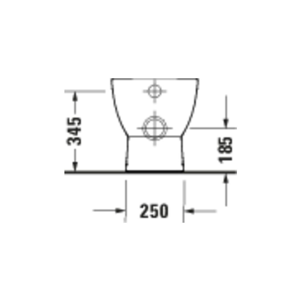 Duravit D-Code Stand WC 480x370x400mm Weiß Hochglanz 45/3l Tiefspüler rimless waage... DURAVIT-2036090000 4067116338386 (Abb. 2)