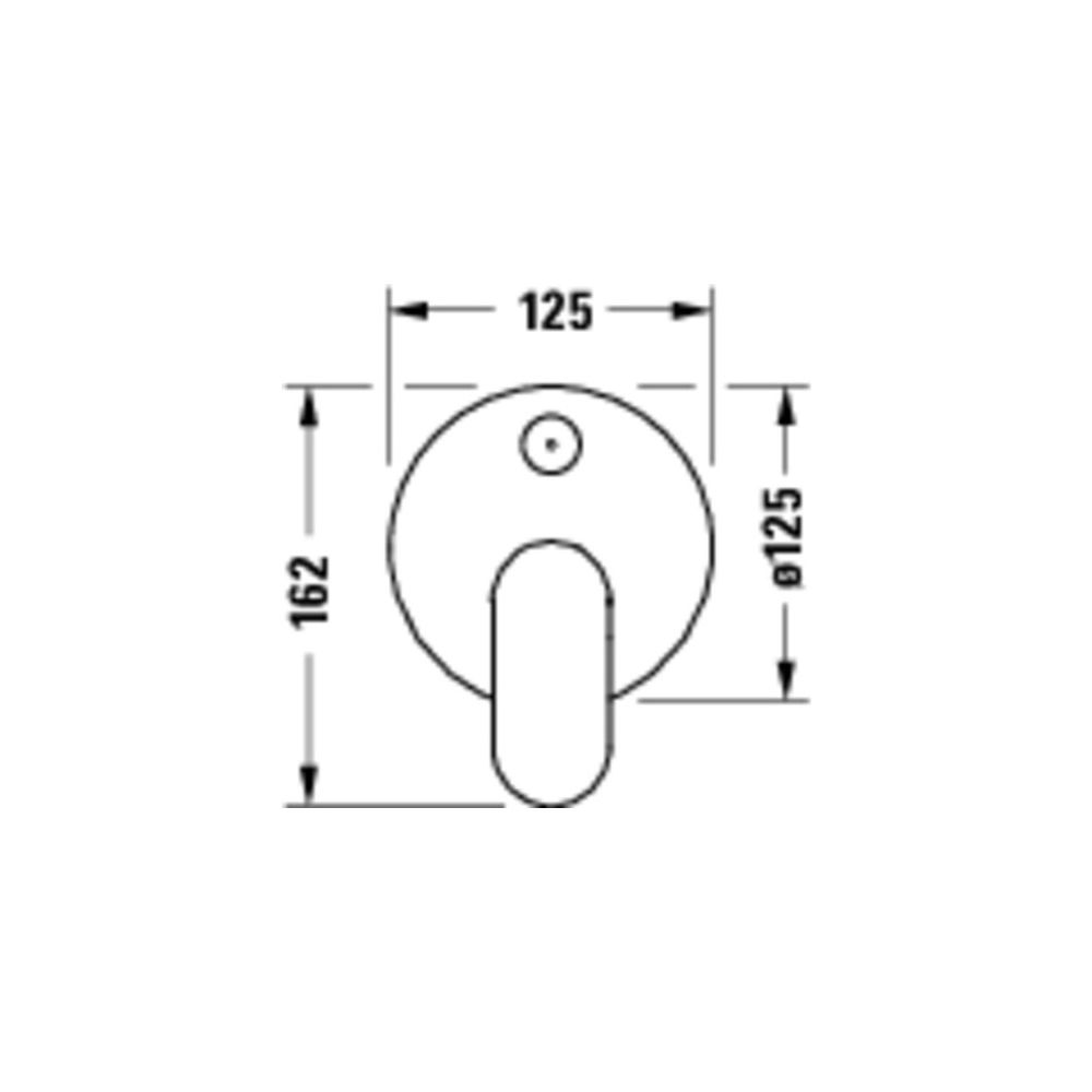 Duravit Wave Einhebelmischer Unterputz Set, 2 Verbraucher, Mattschwarz, 24l/min, ... DURAVIT-WA4210008046 4067116463767 (Abb. 2)