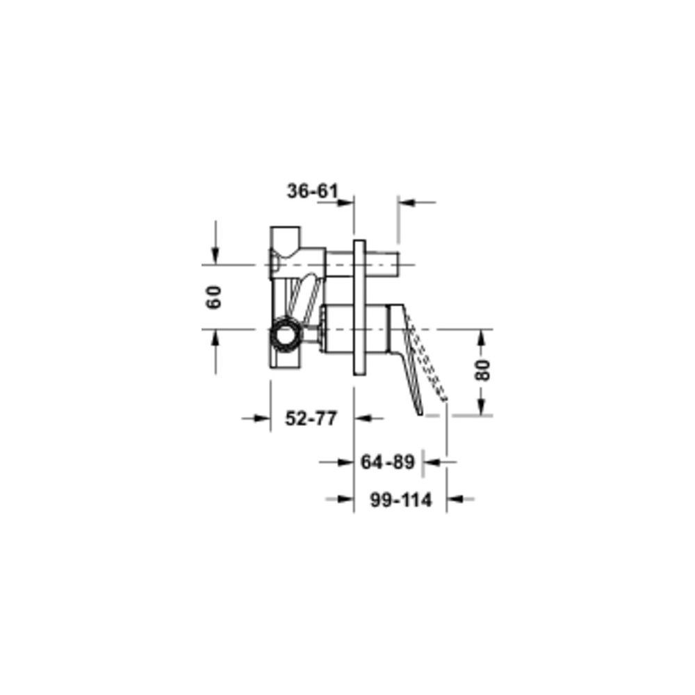 Duravit Wave Einhebelmischer Unterputz Set, 2 Verbraucher, Mattschwarz, 24l/min, ... DURAVIT-WA4210008046 4067116463767 (Abb. 4)