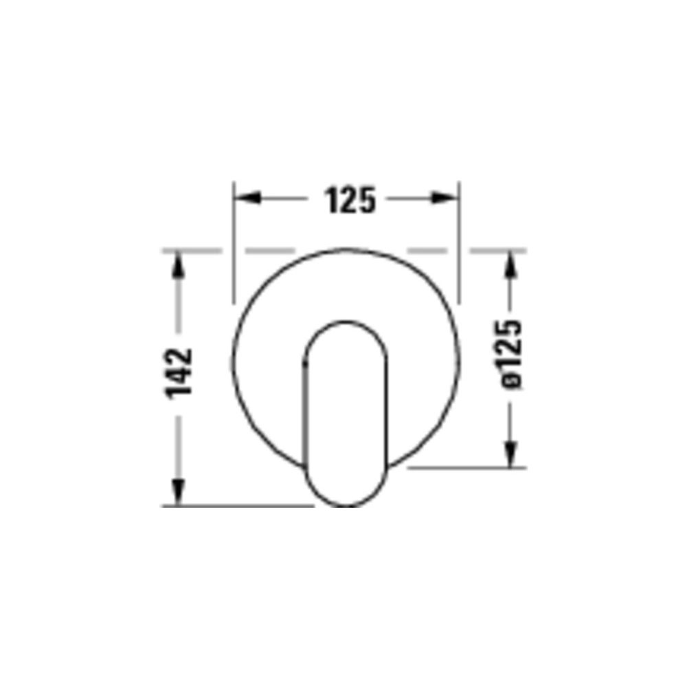 Duravit Wave Einhebelmischer Unterputz Set, 1 Verbraucher, Edelstahl gebürstet, 1... DURAVIT-WA4210007070 4067116433975 (Abb. 2)