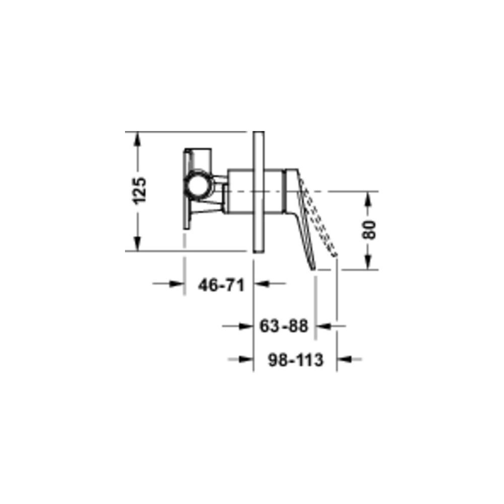 Duravit Wave Einhebelmischer Unterputz Set, 1 Verbraucher, Edelstahl gebürstet, 1... DURAVIT-WA4210007070 4067116433975 (Abb. 4)