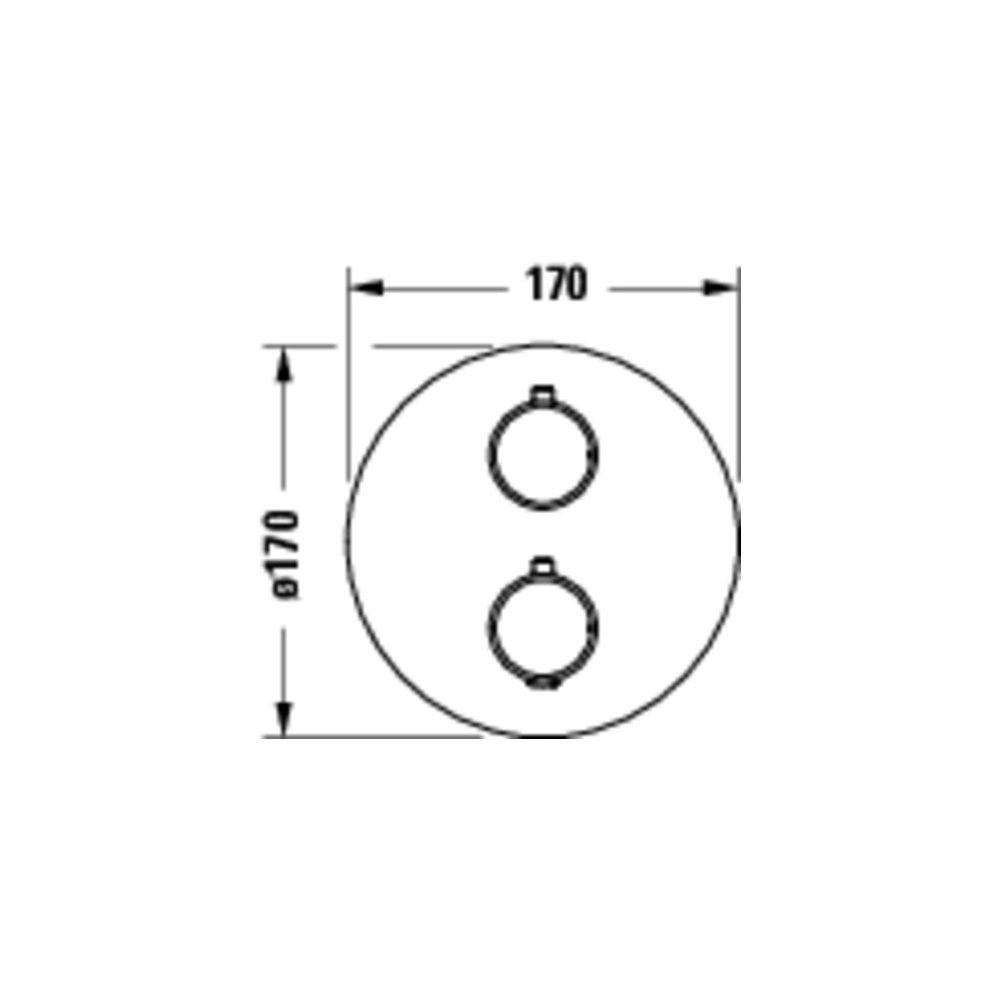 Duravit Thermostatarmaturen Thermostat Unterputz Set 2 Verbraucher Bronze gebürst... DURAVIT-TH4200008004 4067116463873 (Abb. 2)