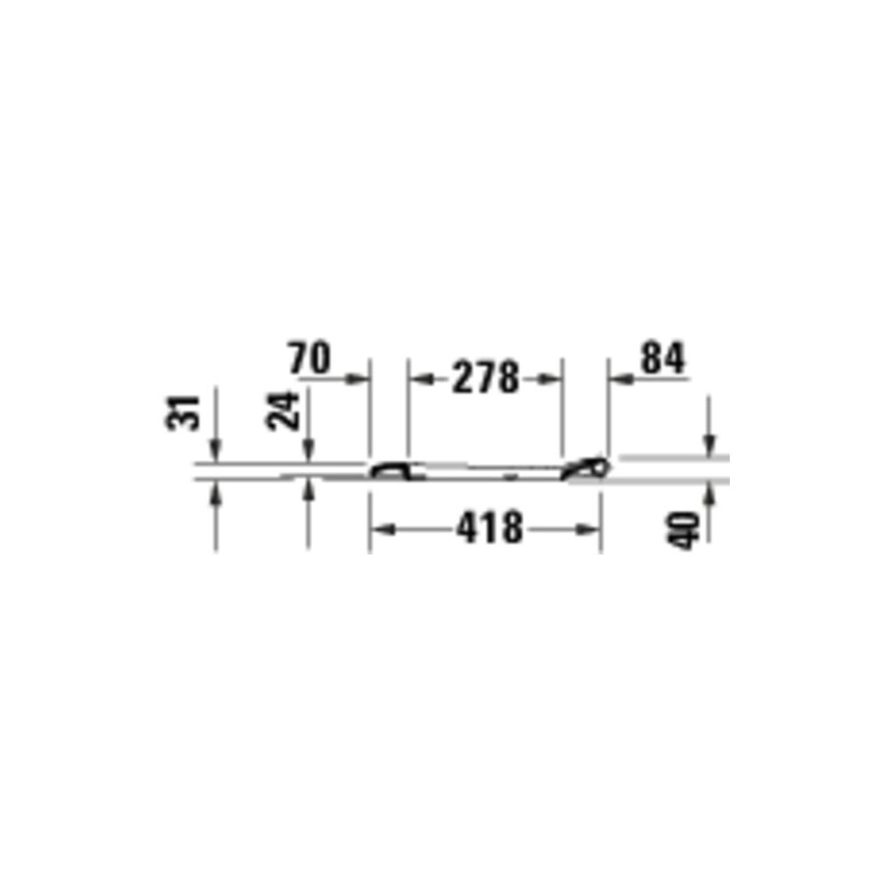 Duravit D-Code WC-Sitz Weiß Hochglanz, 374x41x433mm, ohne Absenkautomatik... DURAVIT-0028210000 4067116416770 (Abb. 2)