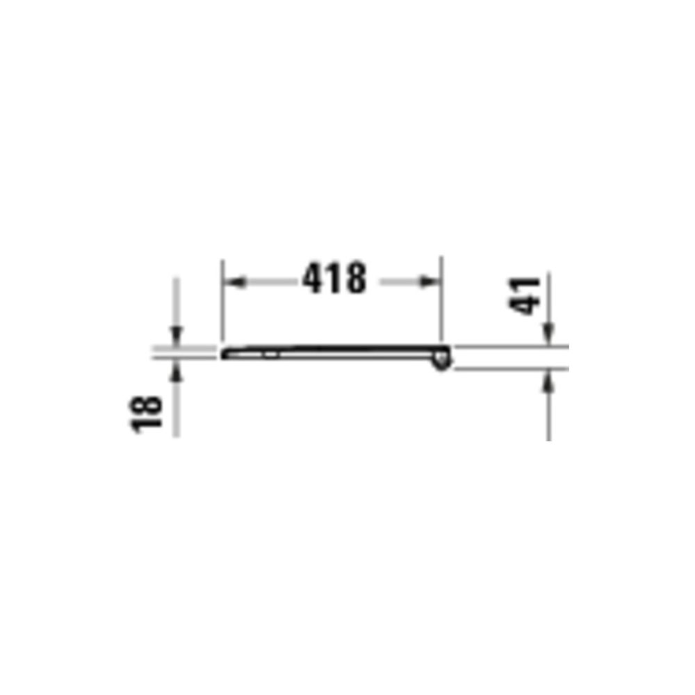 Duravit D-Code WC-Sitz Weiß Hochglanz, 374x41x433mm, ohne Absenkautomatik... DURAVIT-0028210000 4067116416770 (Abb. 3)