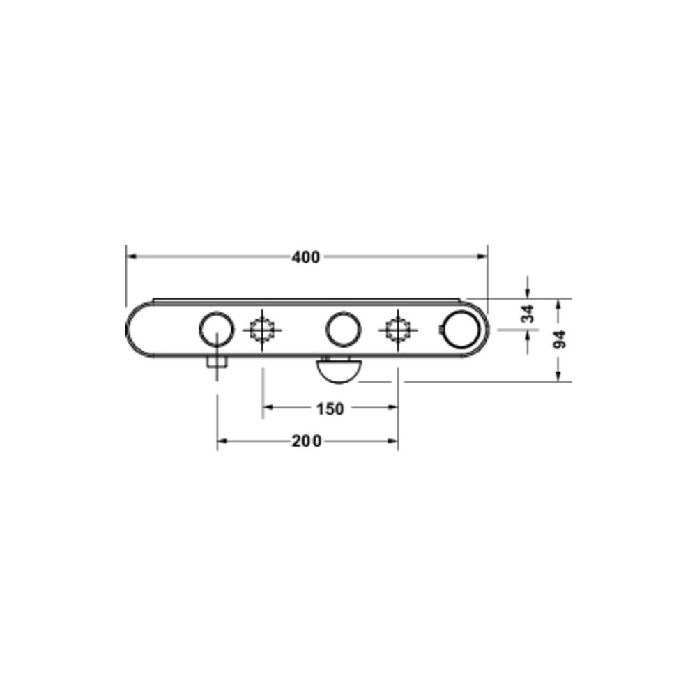 Duravit Thermostatarmaturen Wannenthermostat Aufputz Mattschwarz Thermostatkartus... DURAVIT-TH5220001046 4067116472608 (Abb. 2)