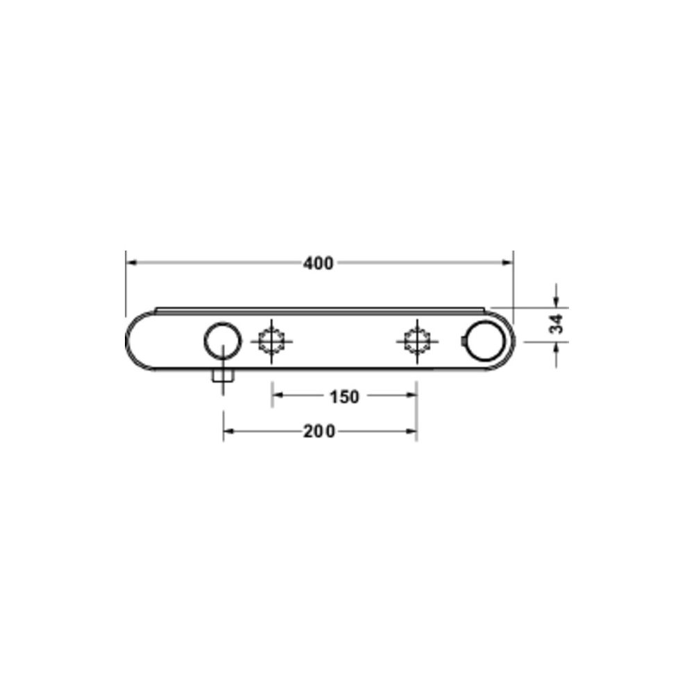 Duravit Thermostatarmaturen Brausethermostat Aufputz Mattschwarz Anschlussart S-A... DURAVIT-TH4220001046 4067116472585 (Abb. 2)