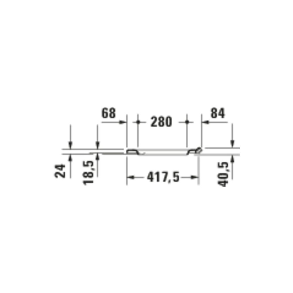 Duravit ME by Starck WC-Sitz Weiß Hochglanz, 374x40x438mm, mit Absenkautomatik, Sit... DURAVIT-0020190000 4053424307244 (Abb. 3)